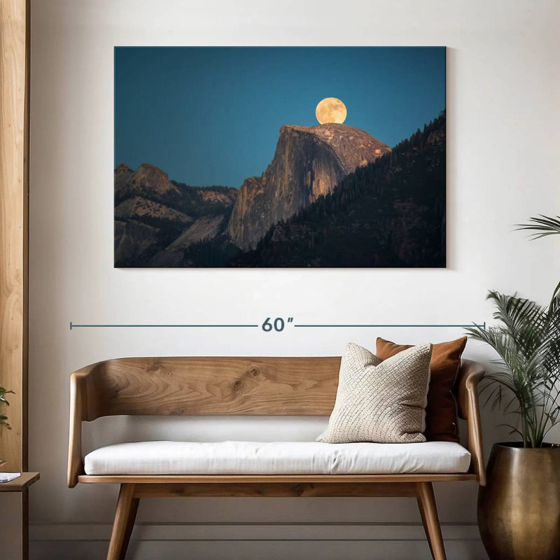Oberle Half Dome Supermoon, 32" H x 48" W