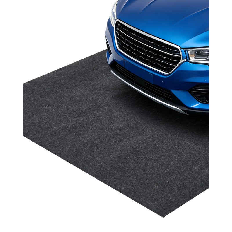 Heavy Duty Garage Floor Mat 225x518cm, Waterproof PE Leak-Proof Backing, Slip-Resistant Felt Surface, Oil & Snow Protection, Easy Clean & Trim