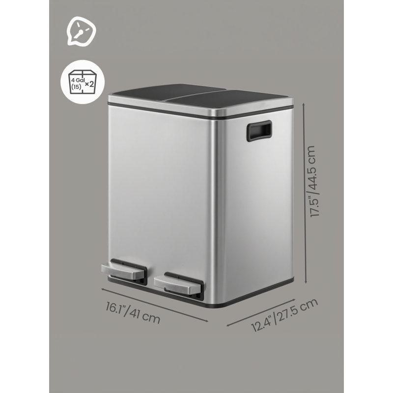 Steel Recycling Bin - 30 L