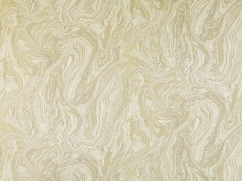 Dorsoduro Marezzato Fabric, Creme/Gold