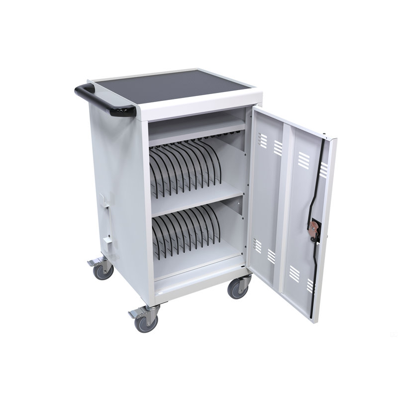 Station de chargement mobile 30 + 2Bay pour Chromebook, tablette et ordinateur portable avec multiprise incluse, assemblage requis