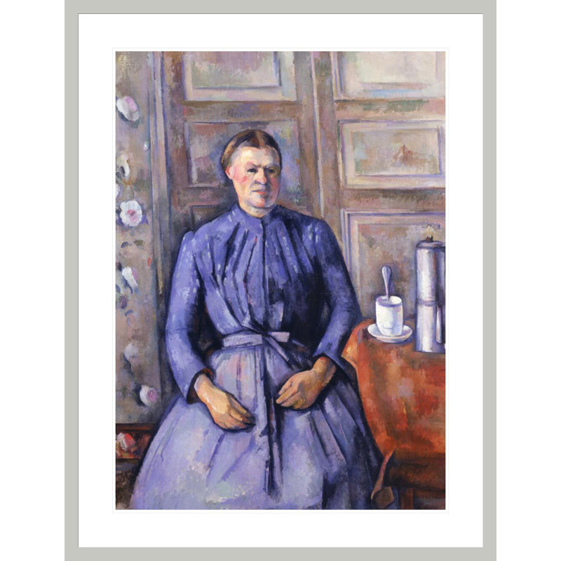 «Woman with a Coffee Pot» par Paul Cézanne - Impression sur toile, 41.5" H x 31.96" W