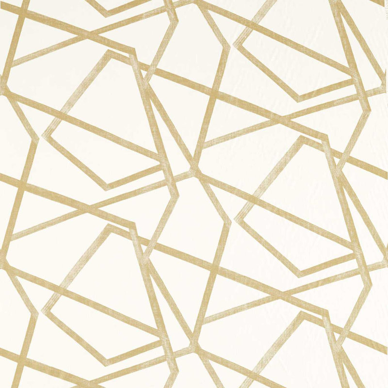Sumi Fabric, Oyster/Gold