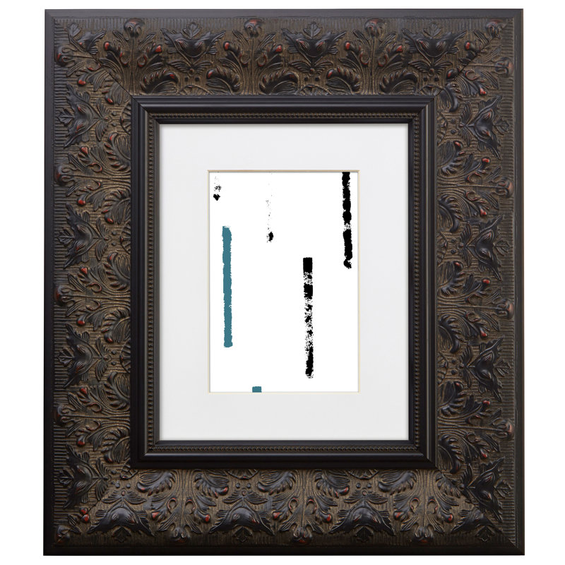 Cadre pour photo simple Woodvale, Noir, 5 po x 7 po emmêlé à 4 po x 6 po