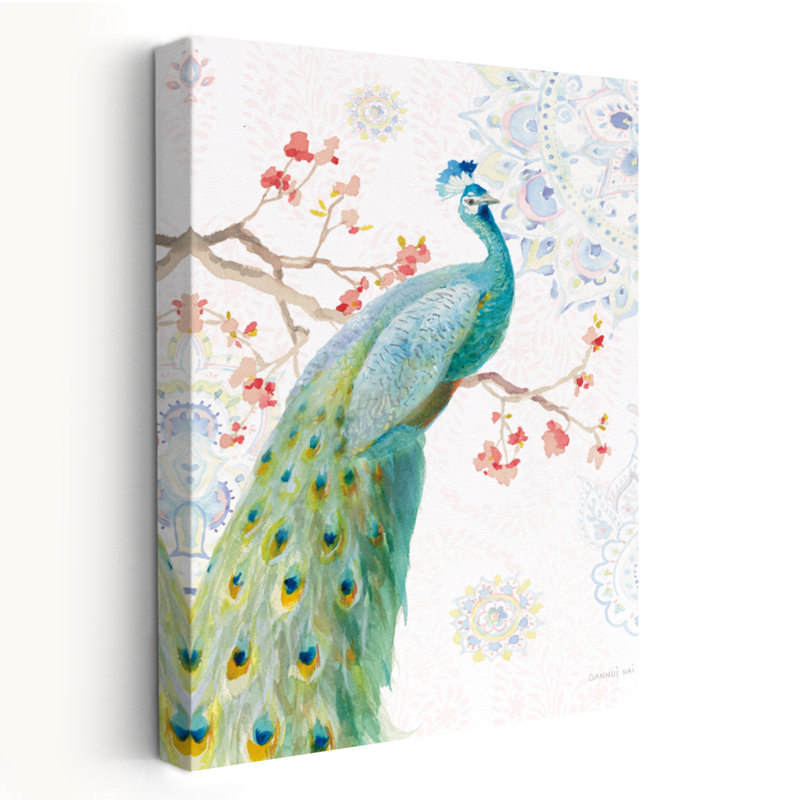 Animaux et oiseaux Jaipur I Art, H 48 po x l 32 po