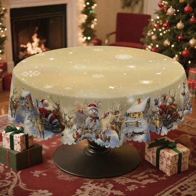 Nappe en polyester lavable jaune