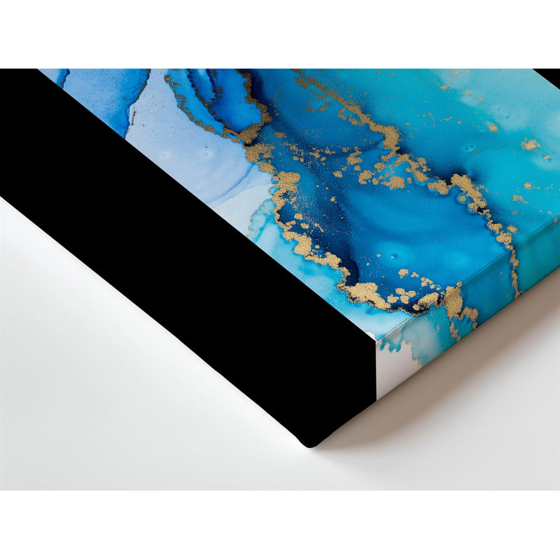 Toile, composition abstraite mettant en vedette un art fluide avec un art mural riche, H 9 po x l 12 po