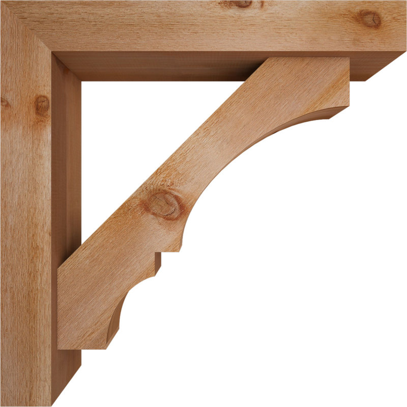 Support de bloc Balboa avec entretoise décalée, 32 x 32, Cèdre rouge occidental de l 6 po (scié brut)