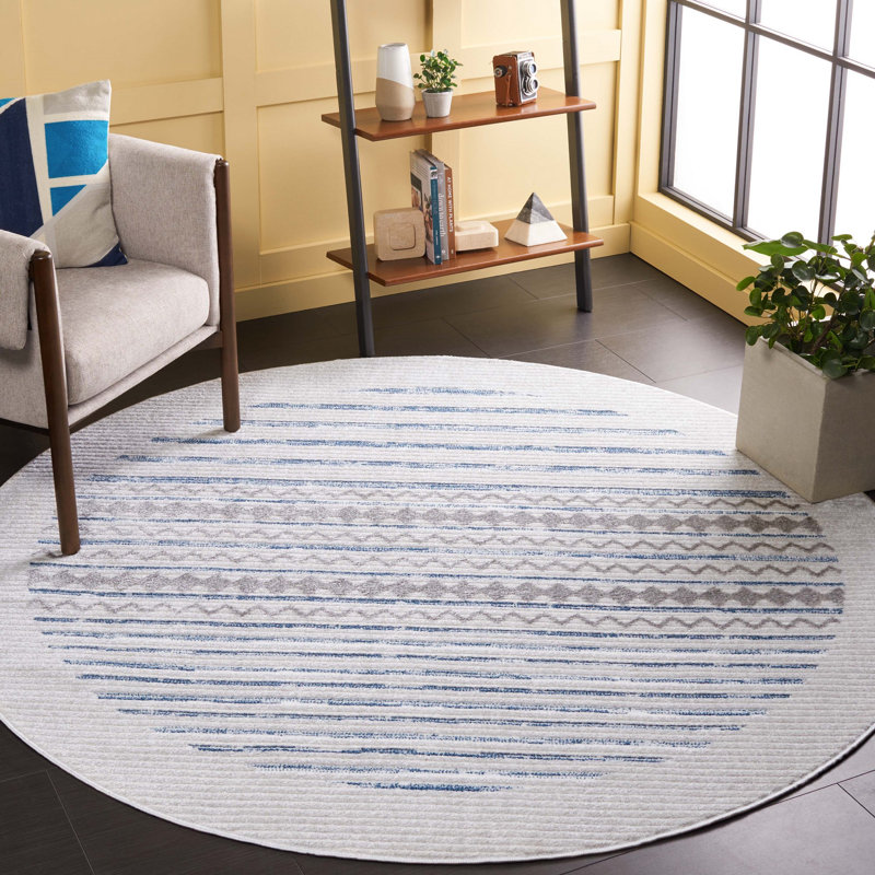 Tapis à chevrons Alamo Performance, Rond 6 pi 7 po