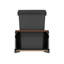 LEGRABOX Double 35 pte Poubelle coulissante Orion gris / noyer avec fermeture en douceur BLUM pour armoires sans cadre-94679844-23617904-115789036