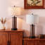 Ensemble de lampes de table de chevet en verre 23,5 po