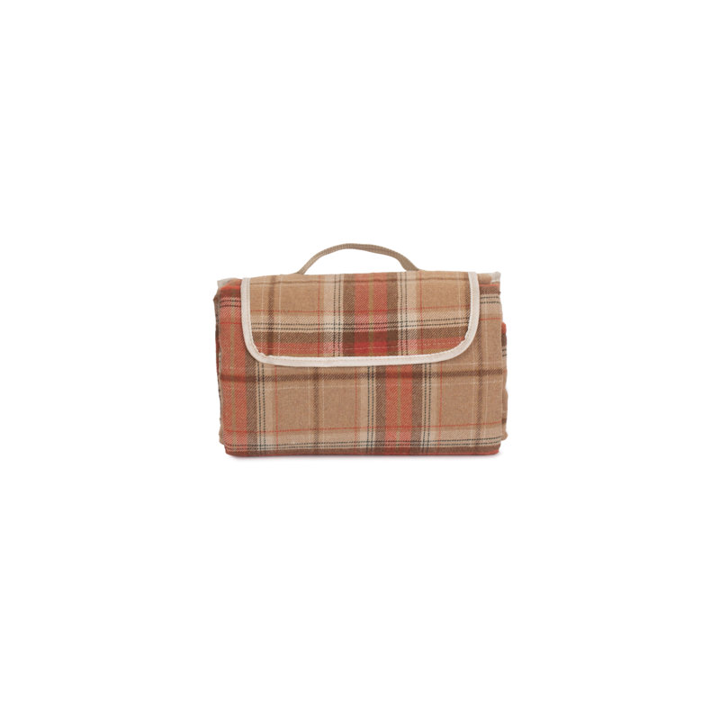 Tartan Effect Picnic Blanket Rug