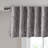 Faux Silk Embroidered Window Valance Grey 50x18"-118743556