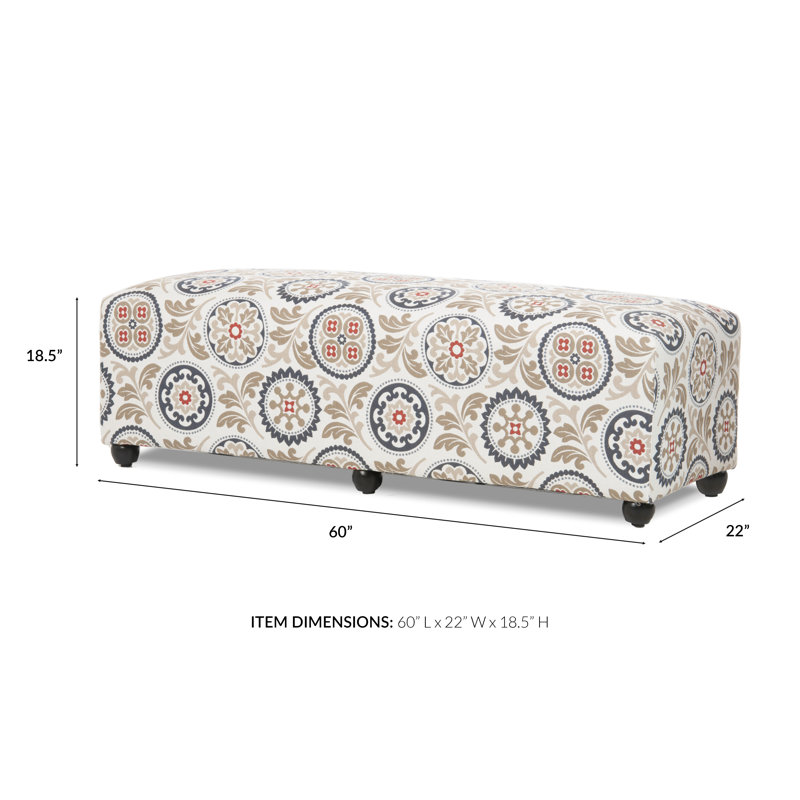 Province Upholstered Bench W/ Premium Sunbrella Fabric