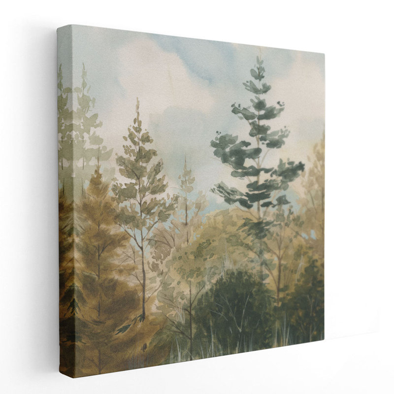 Entre les saisons I - reproduction d'art sur toile, H 16 po x l 16 po