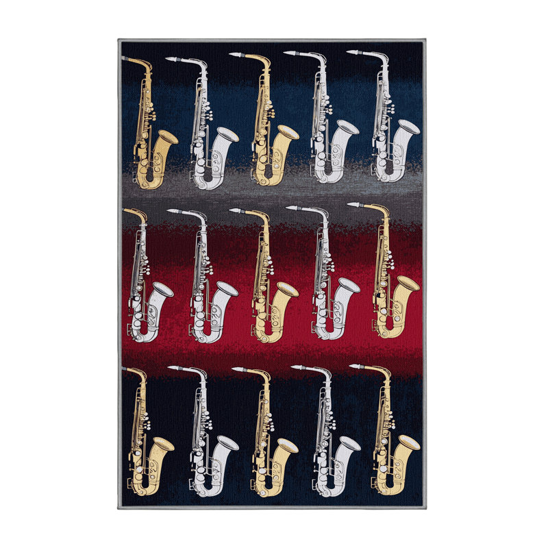  Tapis lavable pour saxophone, Tapis de couloir 2 pi x 5 pi