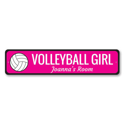 Panneau en aluminium personnalisé Volleyball Girl