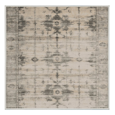 Machine Washable Overdyed Beige Area Rug