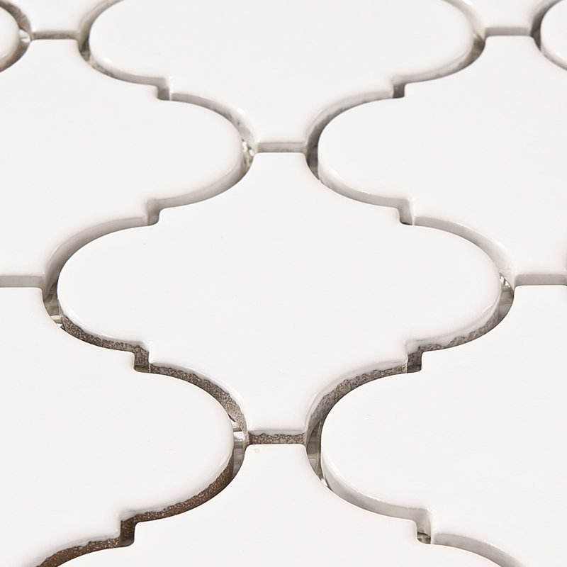Carrelage mosaïque 3,3 po x 3,4 po, Blanc