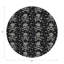 Crossbones Small Vegan Leather Round Pebble Placemat