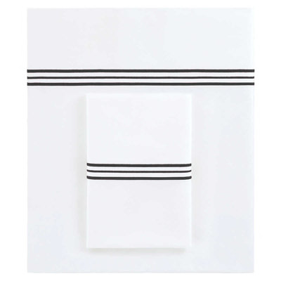 Trio Black Flat Sheet