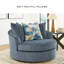 Fauteuil d'appoint pivotant surdimensionné Gwenith Place-96687522