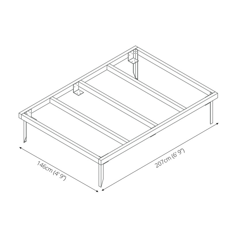 Mercia 7 x 5 Pressure Treated Wooden Shed Base