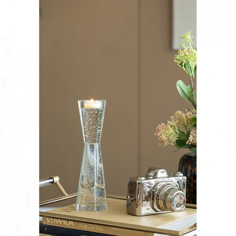 D3.1X10.4" Bubble Candle Holder