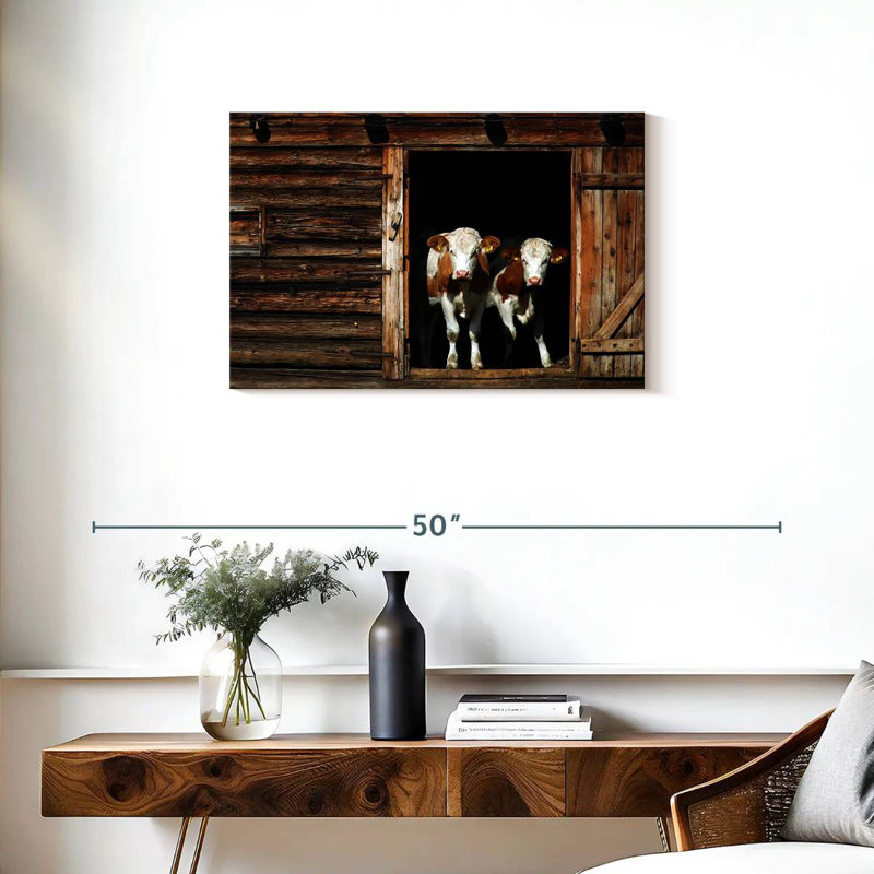 Crowle Pair Of Cows, 20" H x 30" W