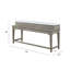 Ensemble de table haute en chêne rustique vieilli, plateau en marbre artificiel avec rangement et 3 tabourets rembourrés à clous décoratifs, bois (pin) et MDF