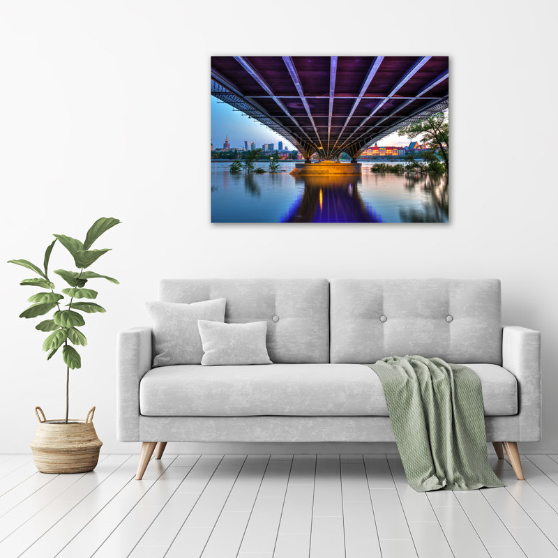 Bridge In Warsaw - Wrapped Canvas Print