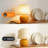 11.4-inch Cream Mushroom Table Lam (e26 3-color Bulb Included)
