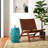 Loiret Accent Stool or Garden Stool with Solar Powered Light-919549303