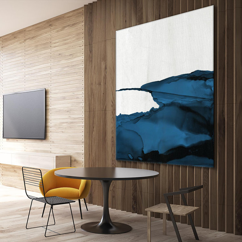 «Royal Blue Escape Ii», reproduction d'art sur toile géante 54 po x 54 po, H 54 po x l 54 po x P 1,5 po