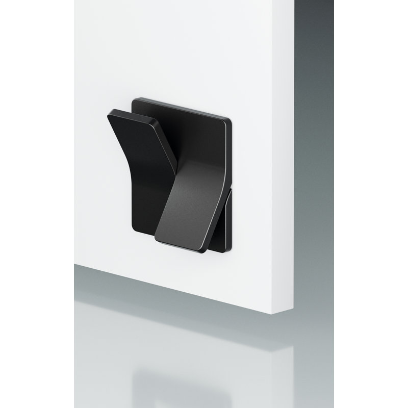 Single Dummy Door Handle, Matte Black