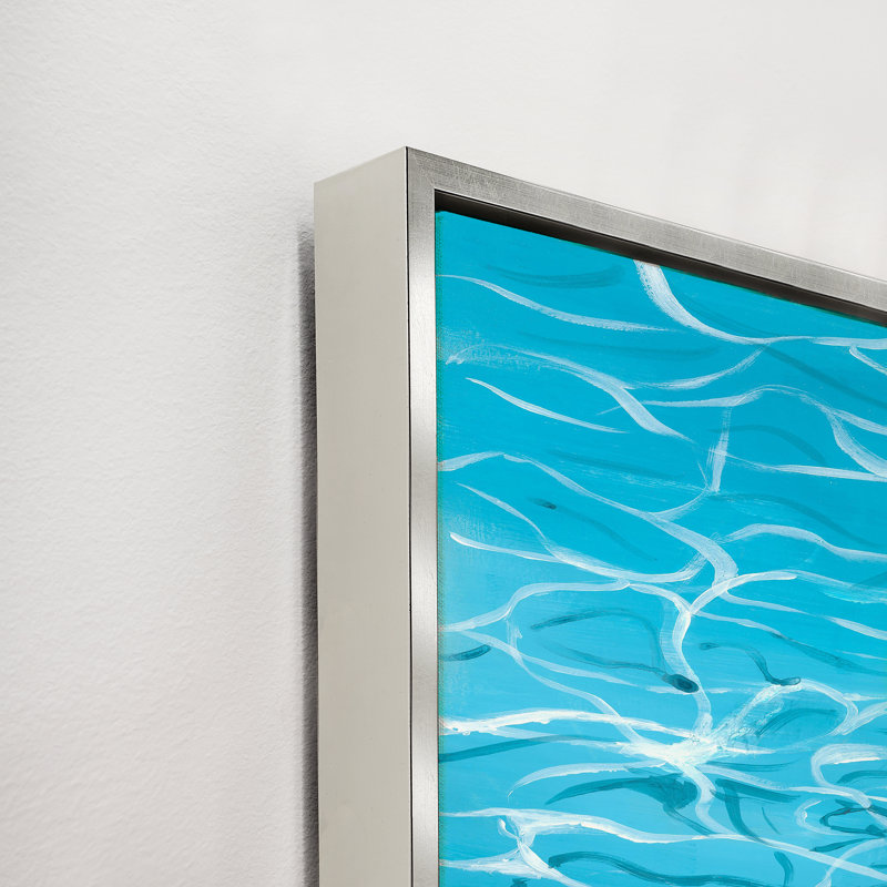 Summer Pool Print by Janice Sadler, 53.5" H x 37.5" W x 1.5" D, Image Brush Gel