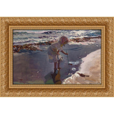 Buscando mariscos, playa de Valencia (1907)