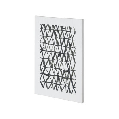 Triangles a Hand Embelished Textured Canvas