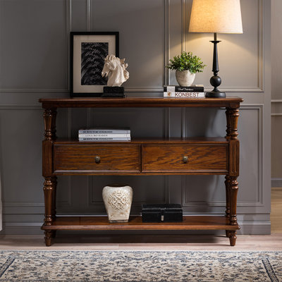 Solid Wood Rectangular Entryway Cabinet