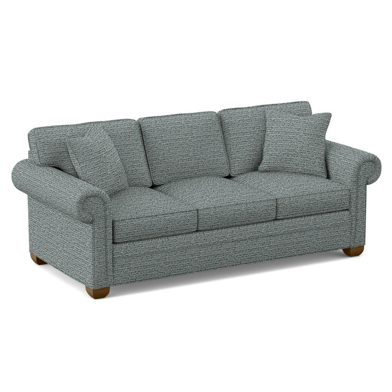Main Street Upholstered 85'' Sleeper Sofa, Tuck Cobalt, Navajo