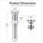 Stainless Steel Bathroom Sink Pop-Up Drain Without Overflow-138218446