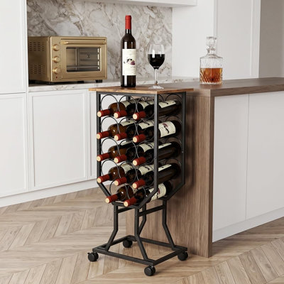 Wine Bottle Rack Brown