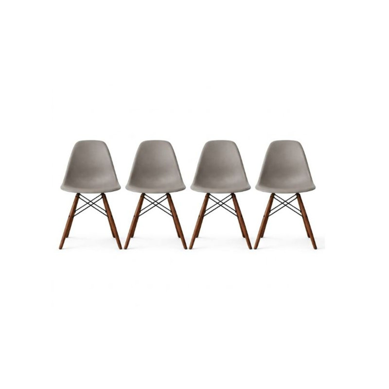 Chaise d'appoint en plastique Olimpo, 4, Gris