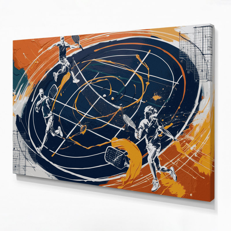 Art mural sur toile bleu, H 24 po x l 36 po