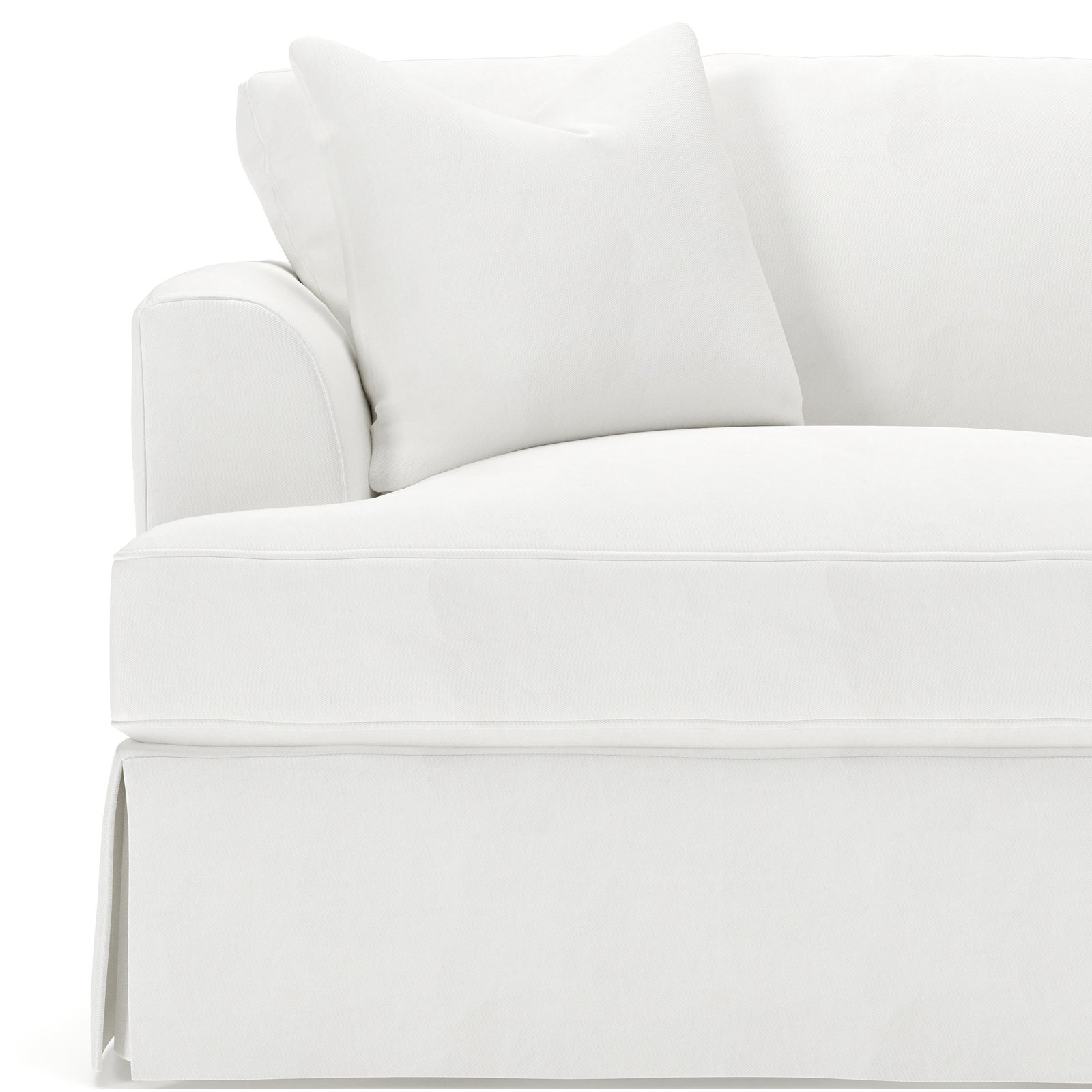 Lucia 92.5'' Upholstered Sleeper Sofa, Bayou Off White Canvas