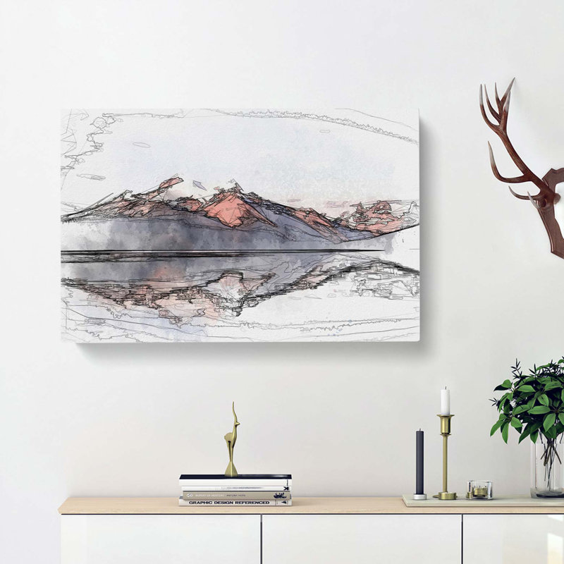Mountain Sunshine In Canada In Abstract - Wrapped Canvas Print, 35cm H x 50cm W x 3cm D