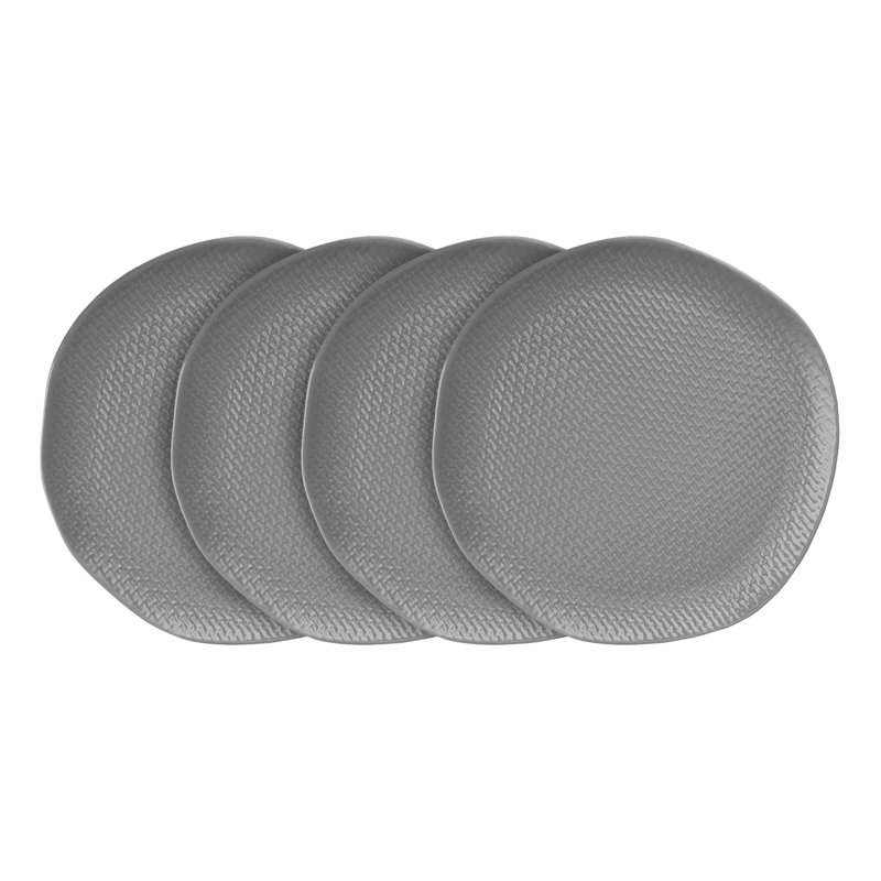 Stone Lain Abigael Dinner Plate Set Stoneware, Black