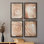 " Wood Grain Suminagashi I " 4 - Pieces