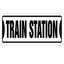 Train Station Street Sign Railroad Crossing Xing RR Rail