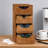 Coffee Pod Drawer Holder with Multi-Tier Compartments, Capsule Storage Organizer for Countertop, Universal Single-Serve Pod Rack with Non-Slip Design for Home Office Cafe